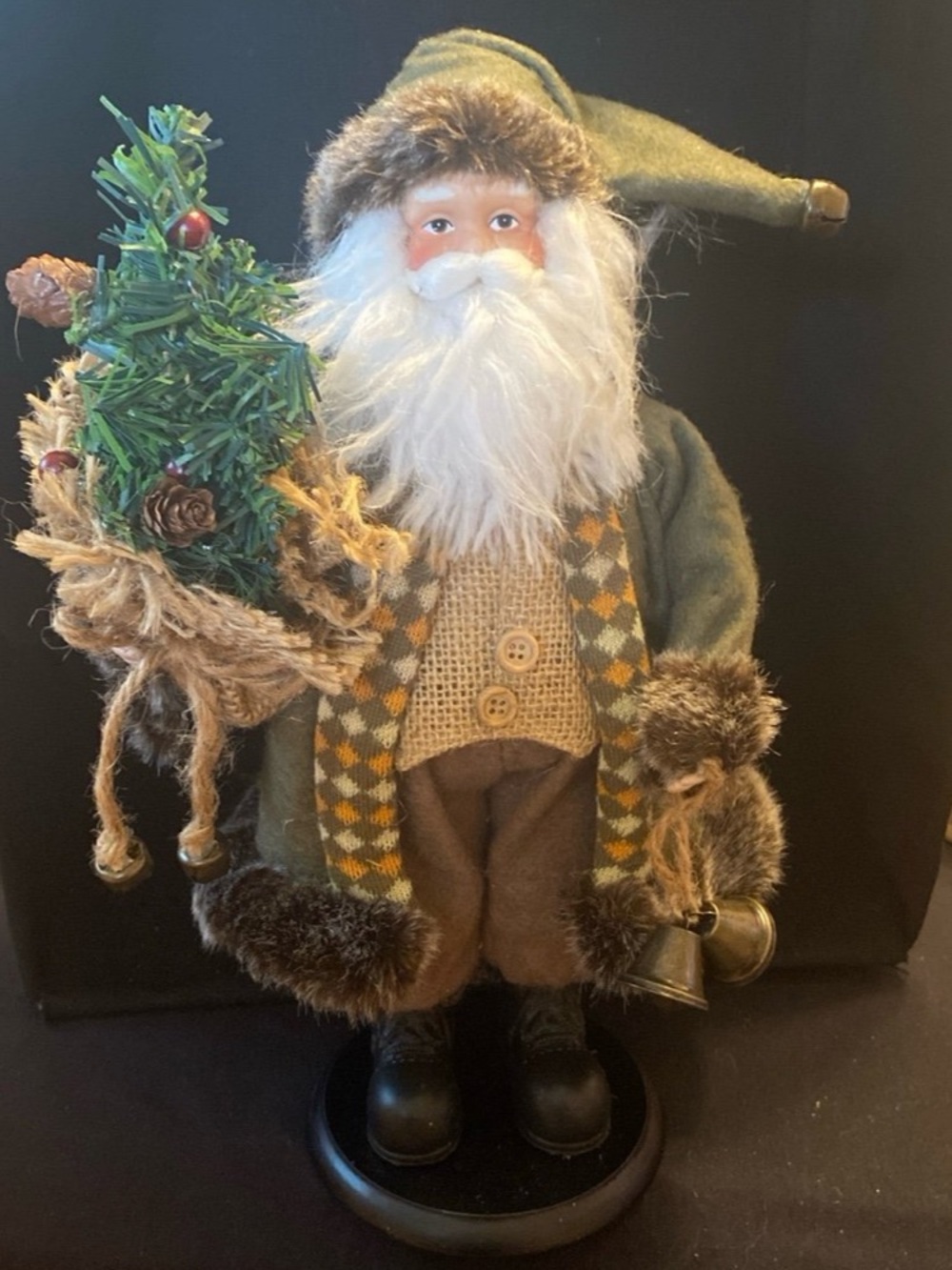 Vintage Promax Old World Standing Santa Clause Father Christmas Cottagecore